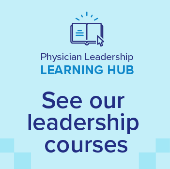 physician leadership learning hub graphic