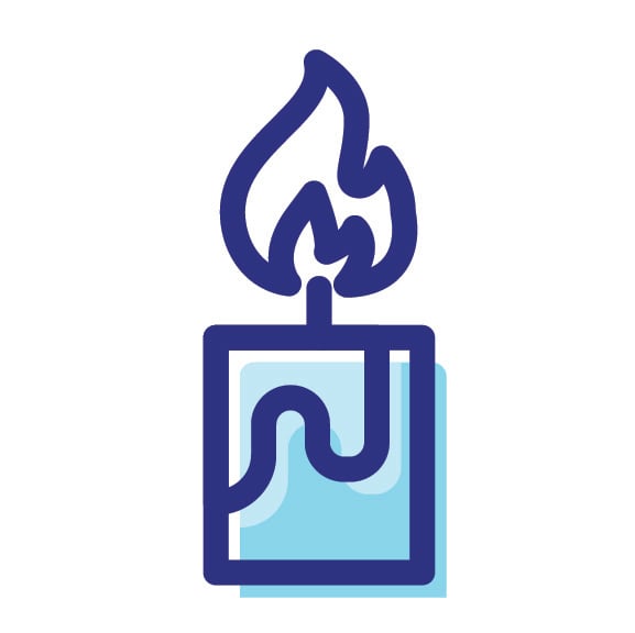 An icon of a candle.