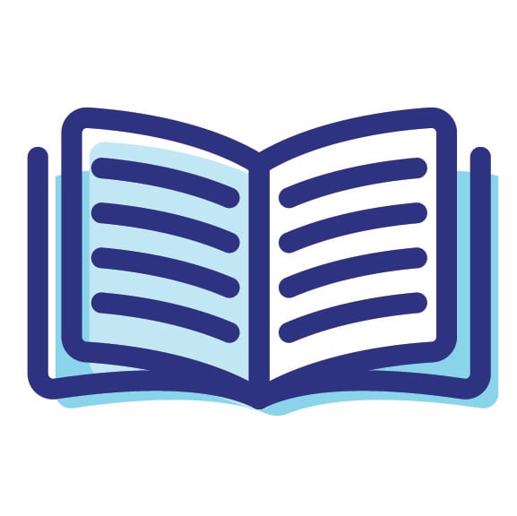 An icon of a book.