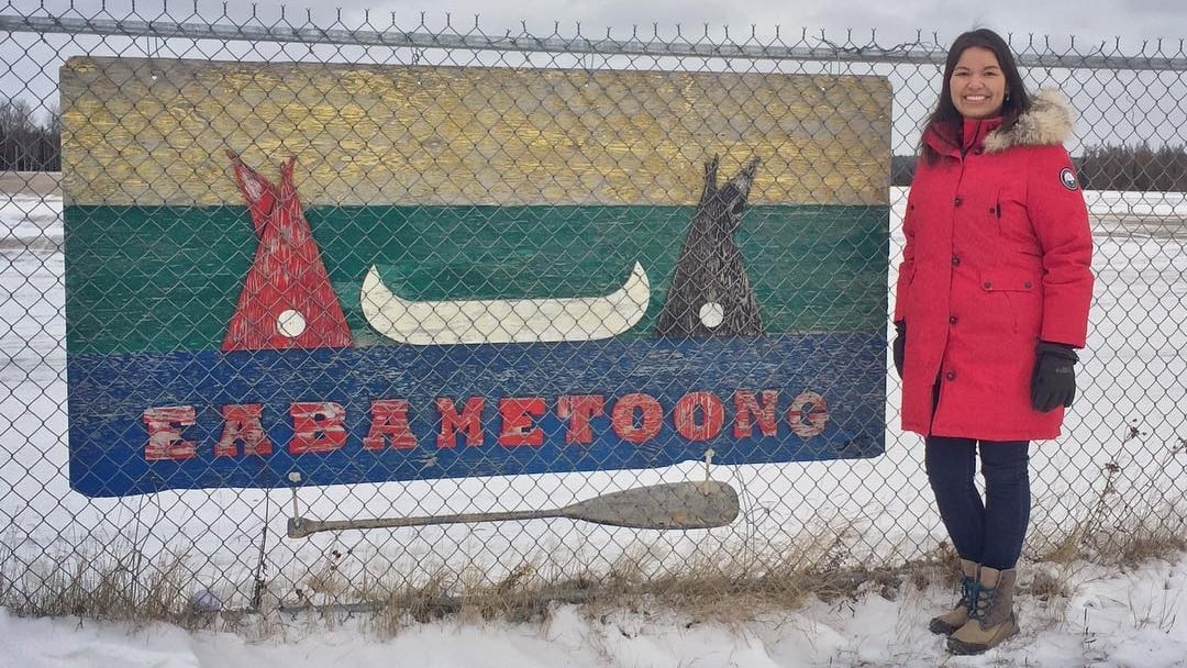 Dr. Rebekah Neckoway in Eabametoong First Nation in northern Ontario.