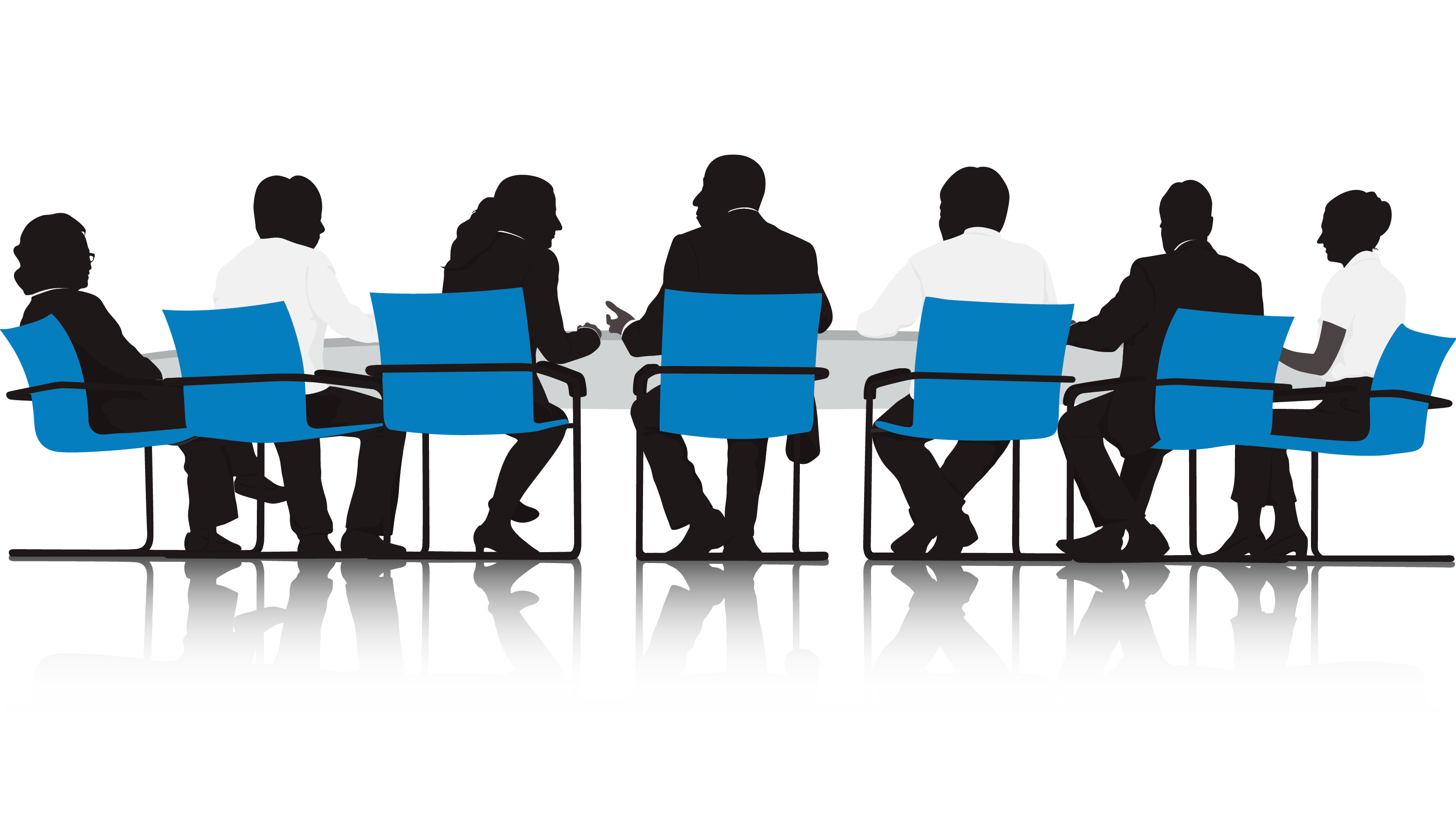 A group of people sitting around a table 