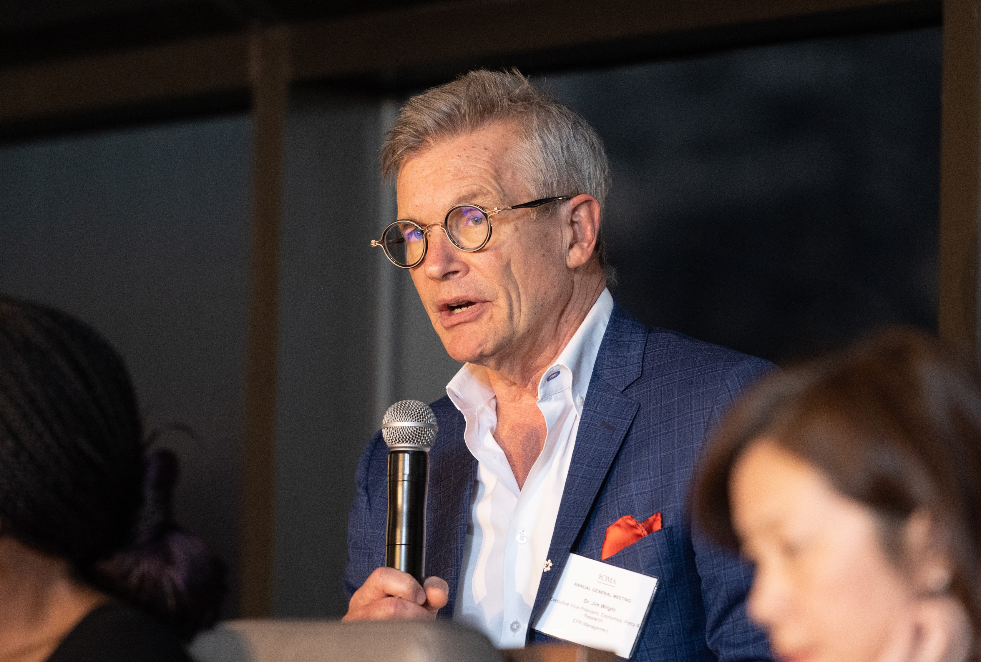 Dr. Jim Wright speaks at the 2023 OMA AGM