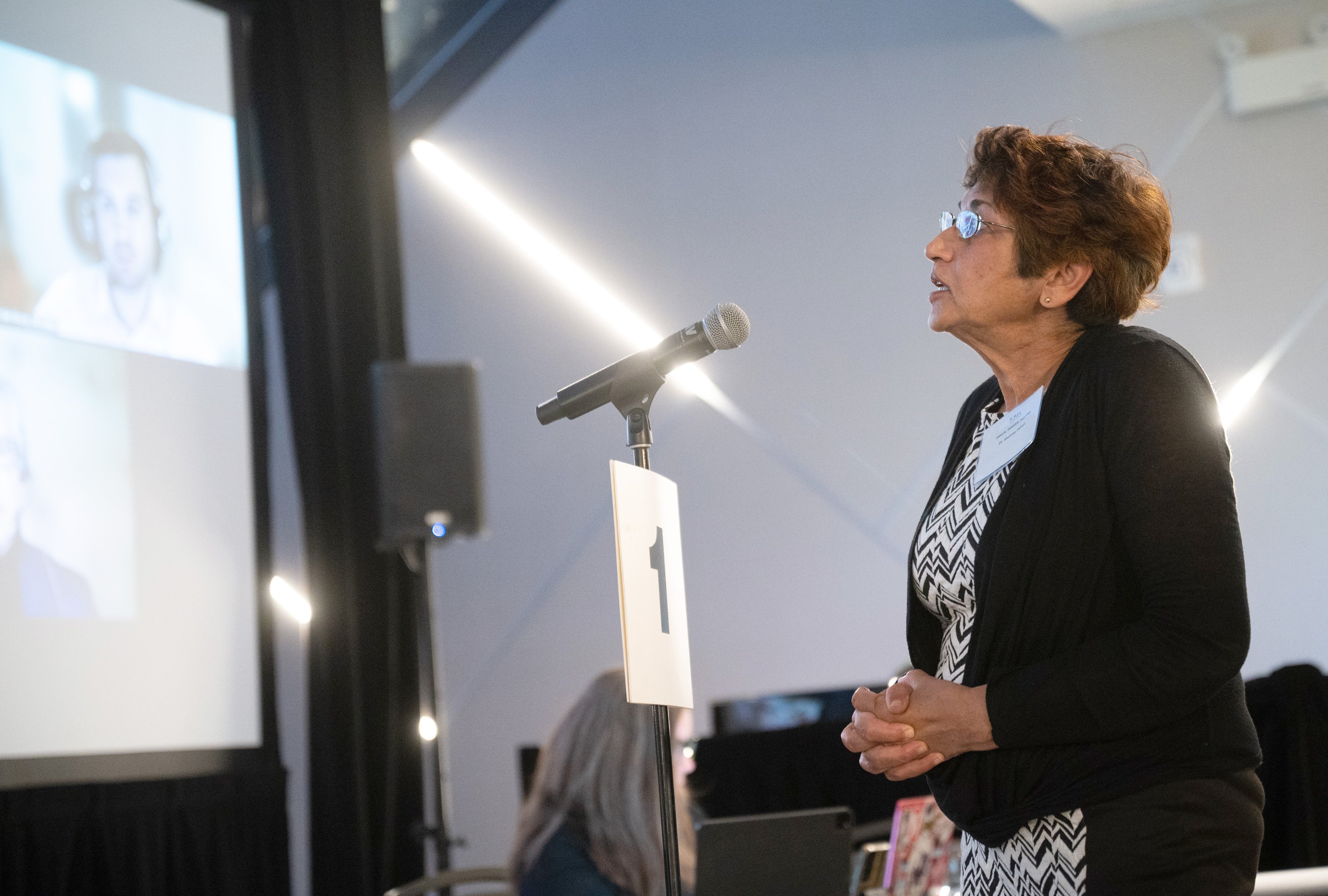 Dr. Shenaz Pabani speaks at the 2023 Ontario Medical Association AGM