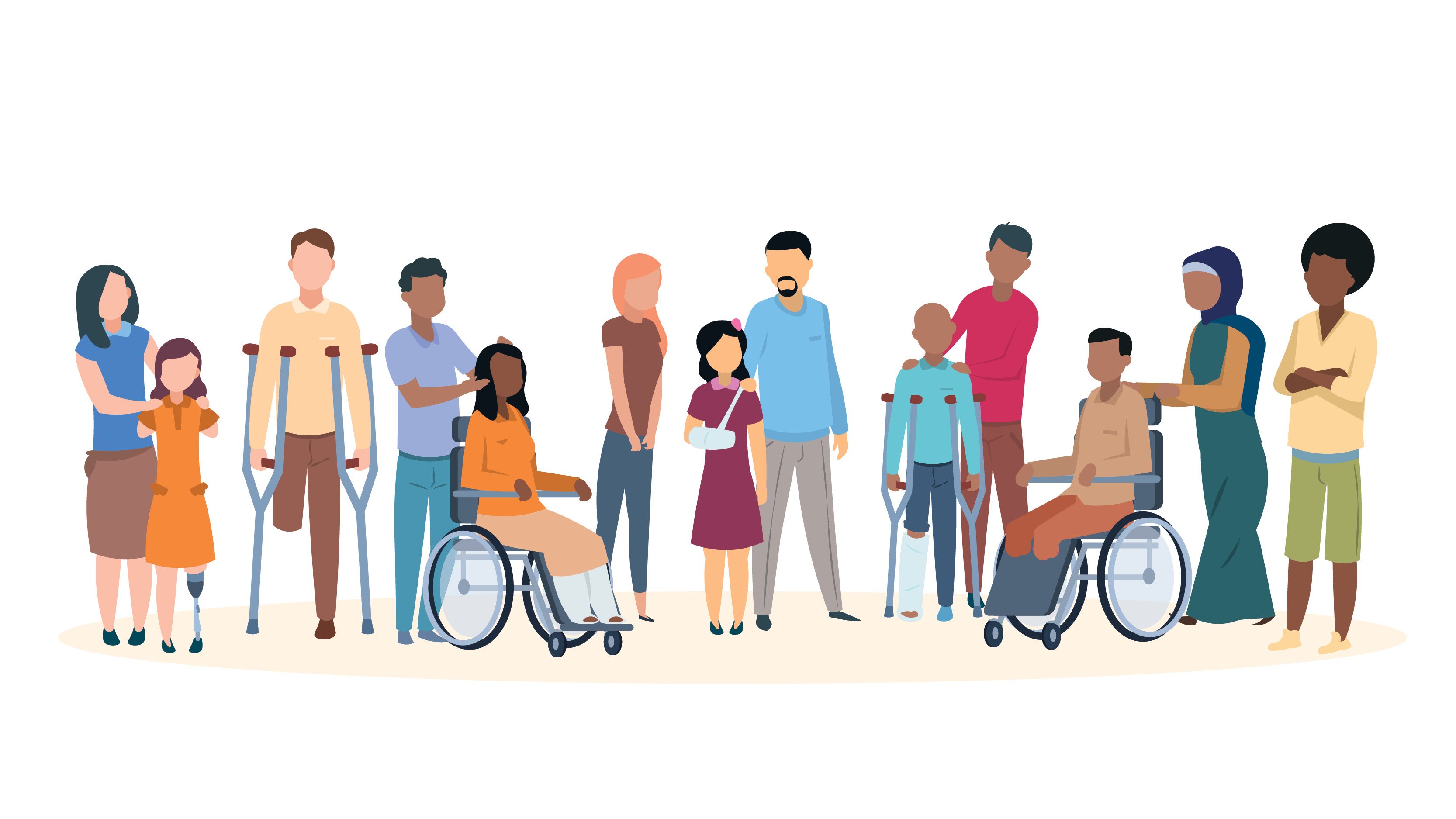Patients of all different races, gender, ages and abilities