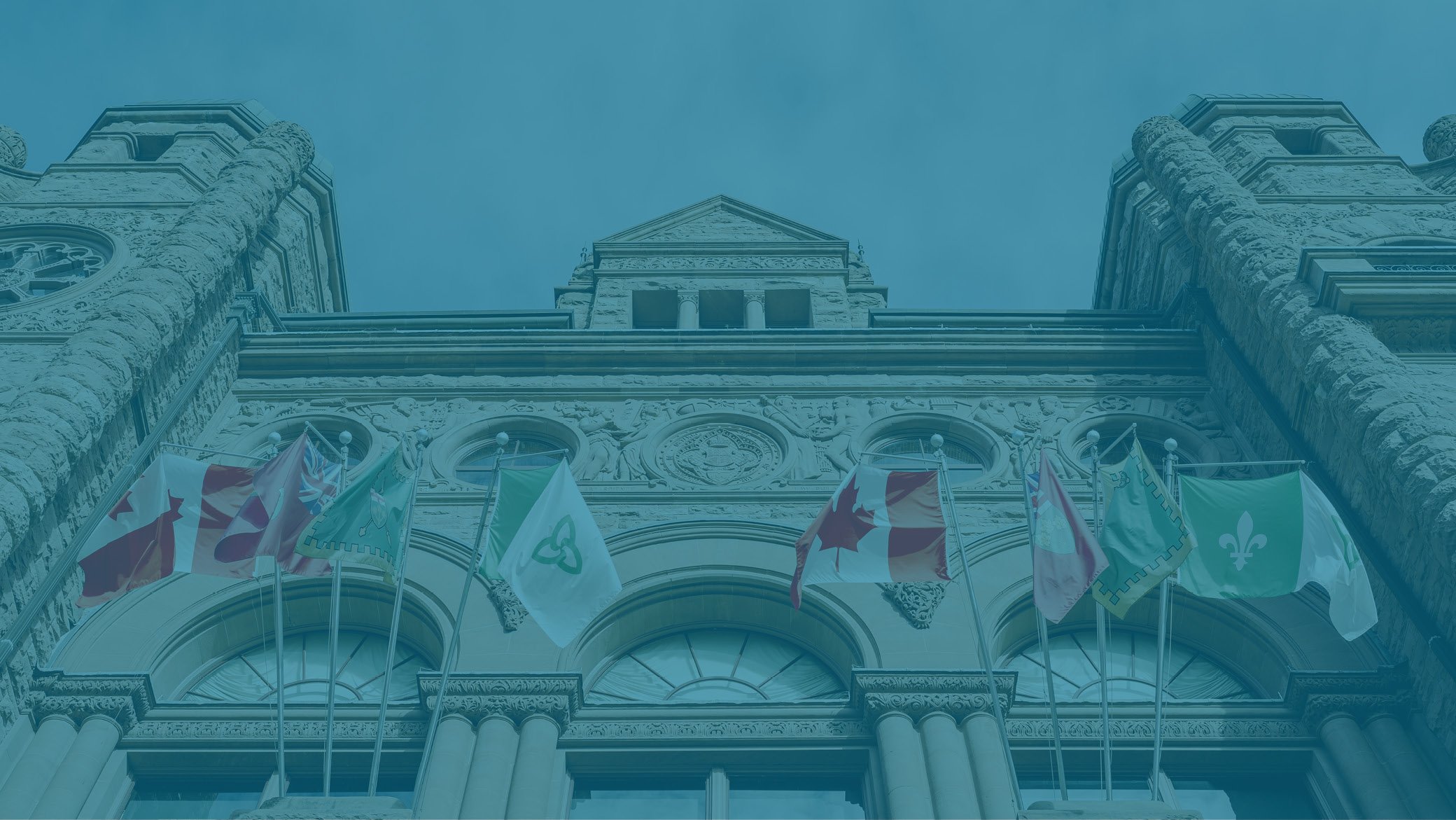 The front of an Ontario legislative building