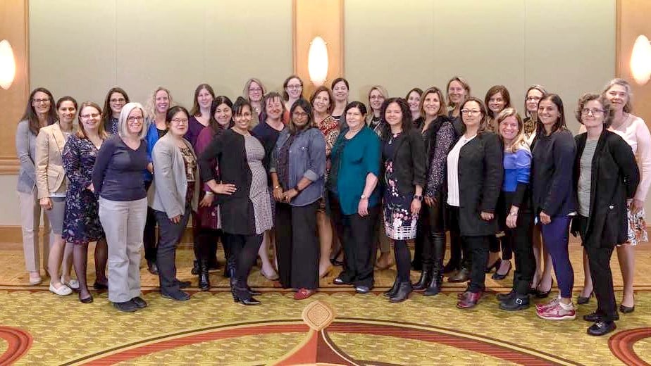 a group of physicians at the OMA women leaders council meeting in 2018