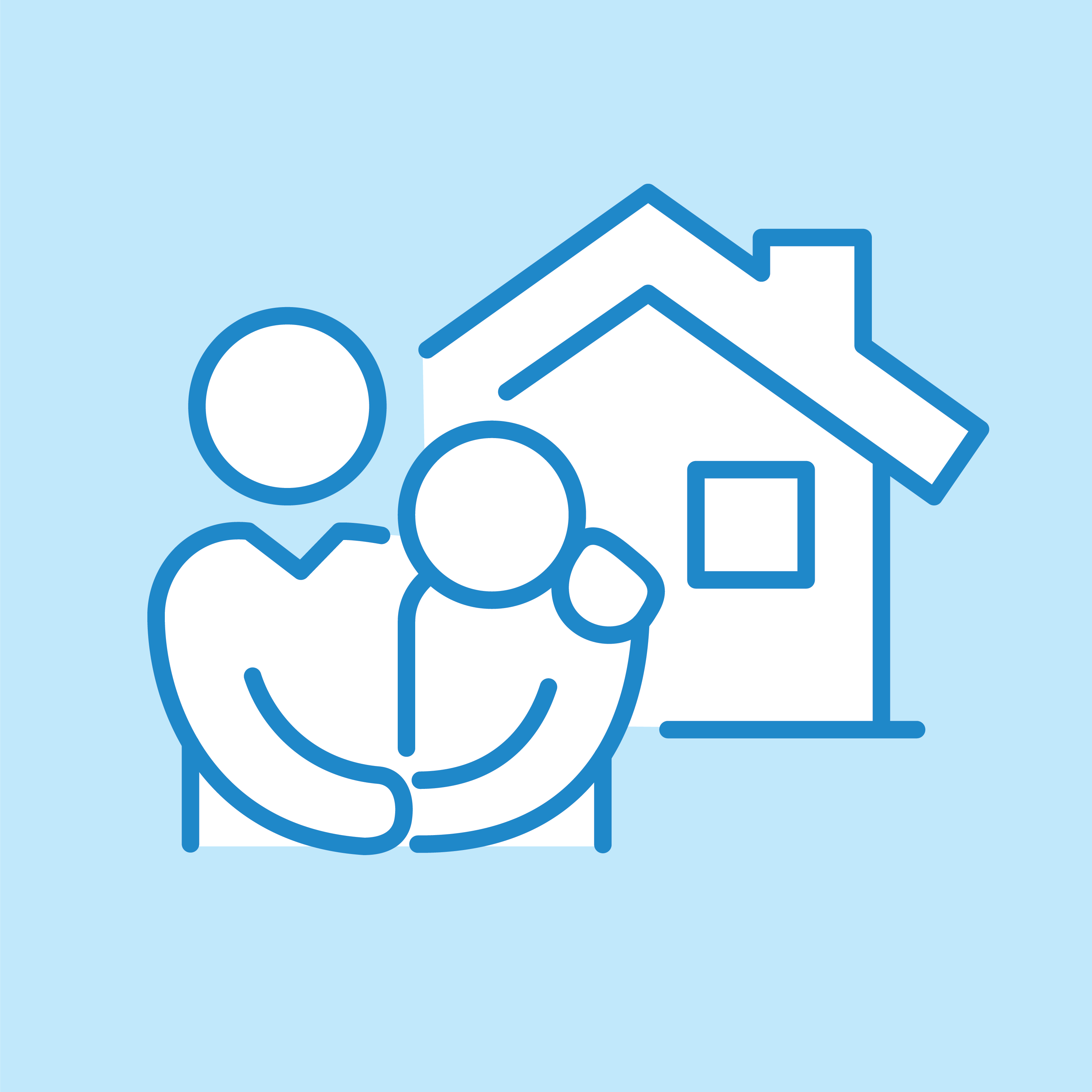 Improve home and community care icon.